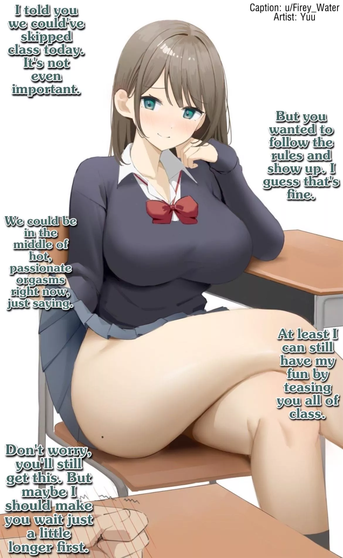 Teasing you for going to class. [Gender Neutral POV] [Teasing] [Slight Exhibitionism]