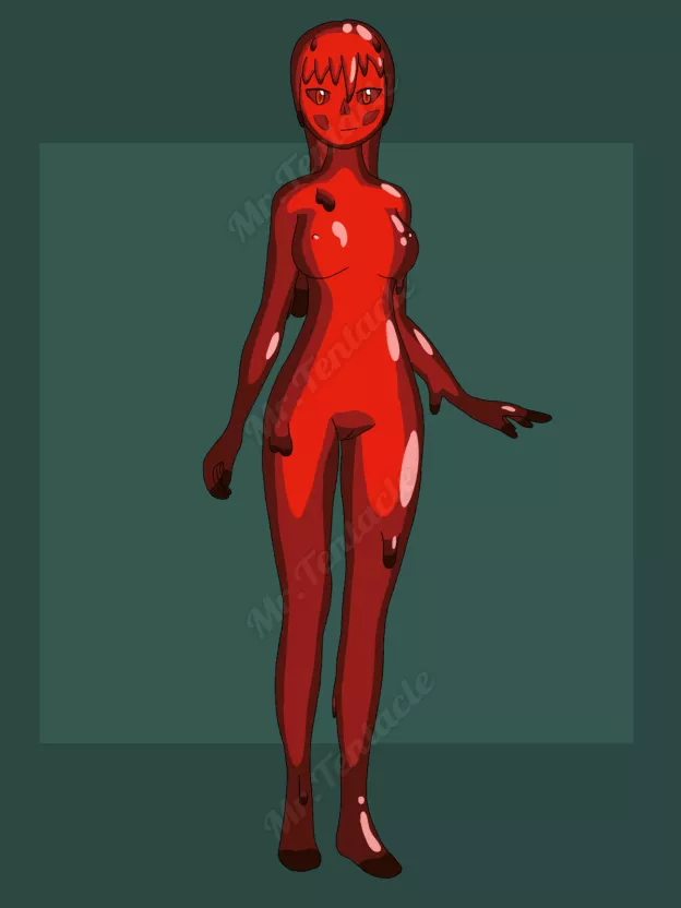 A Slime Girl I made based on the Oblex from D&D