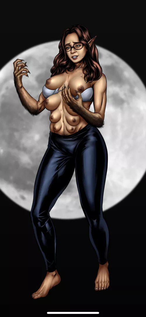 Female werewolf tf by Heliosart00 on deviantart