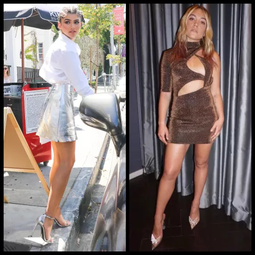 Hey, I’m looking for a bud to milk my cock as the leggy goddesses Zendaya or Florence Pugh