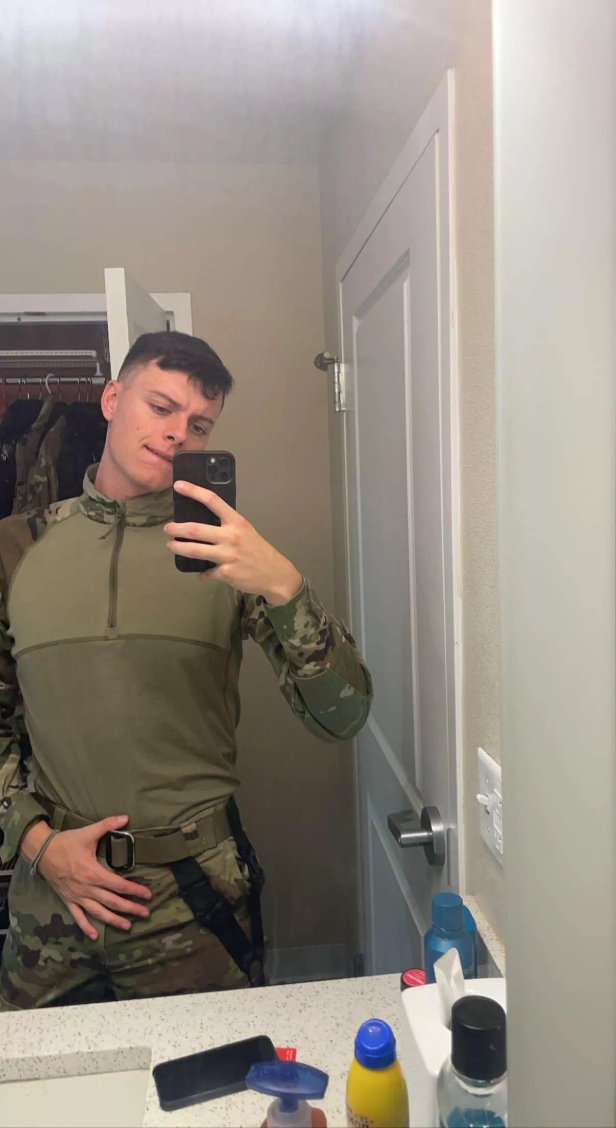 Just a typical curious straight soldier seeing what’s up