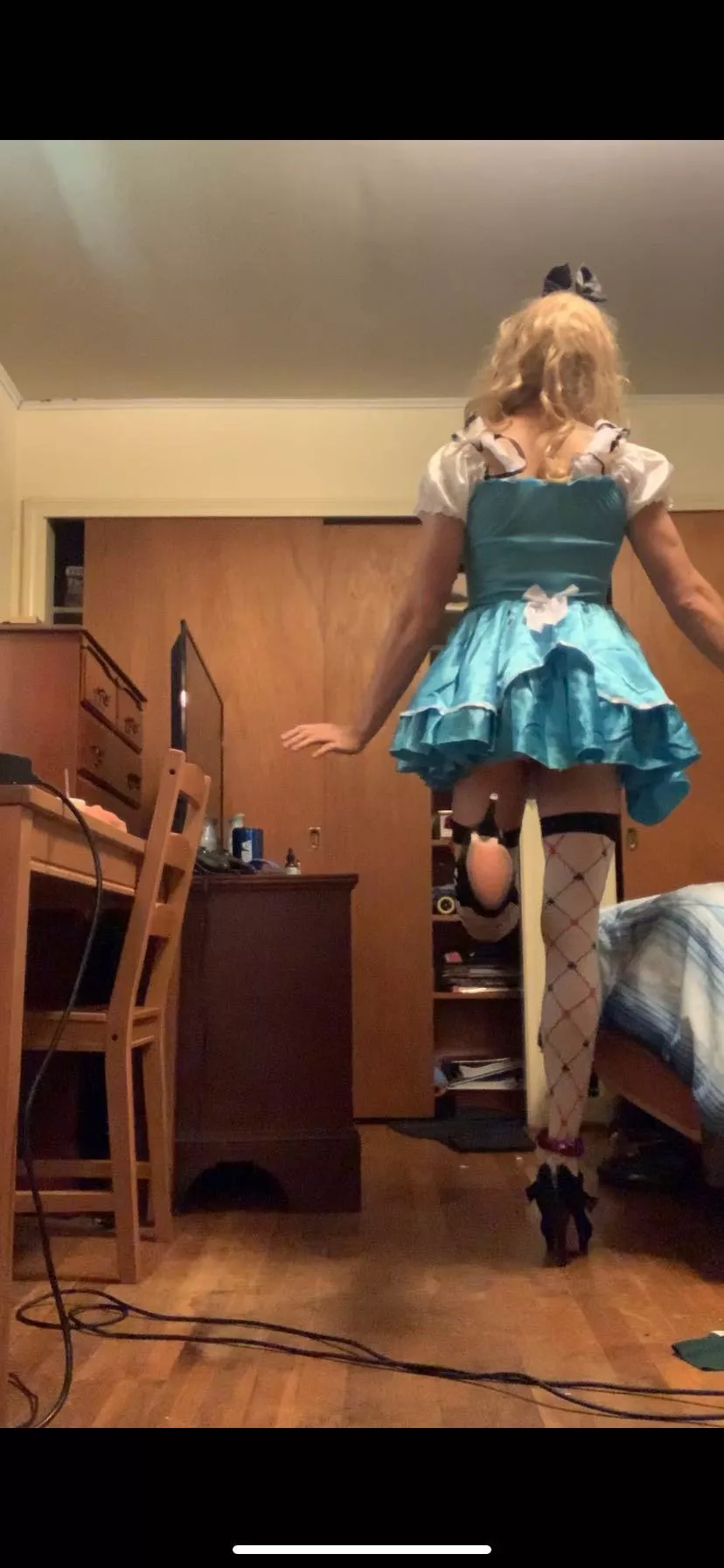 Me prancing to get away from a good pounding