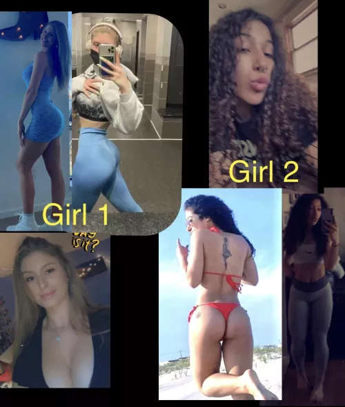 Need cock/jerk/cum/vocal tributes for a either one of these girls ik irl. I’ll feed you more if you jerk/cock trib. I’ll send you their socials and nudes after cum tribute video, I have lots of hot pics/tiktoks so hmu (second screen only). Kik:ajacks