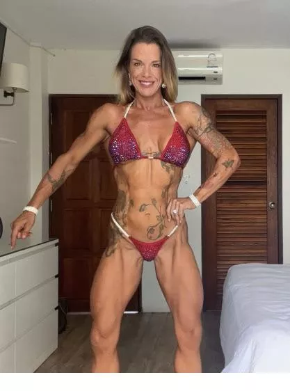 One day after competition and looking lean and sexy