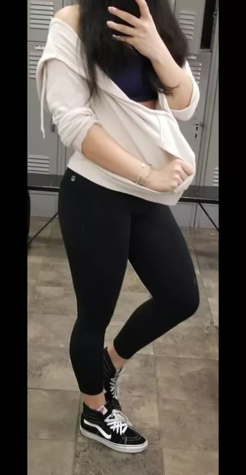 Gym locker room shot