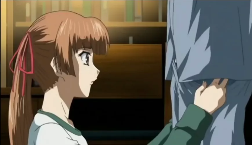 LF Color Source: 1girl, brown hair, brown eyes, on her knees