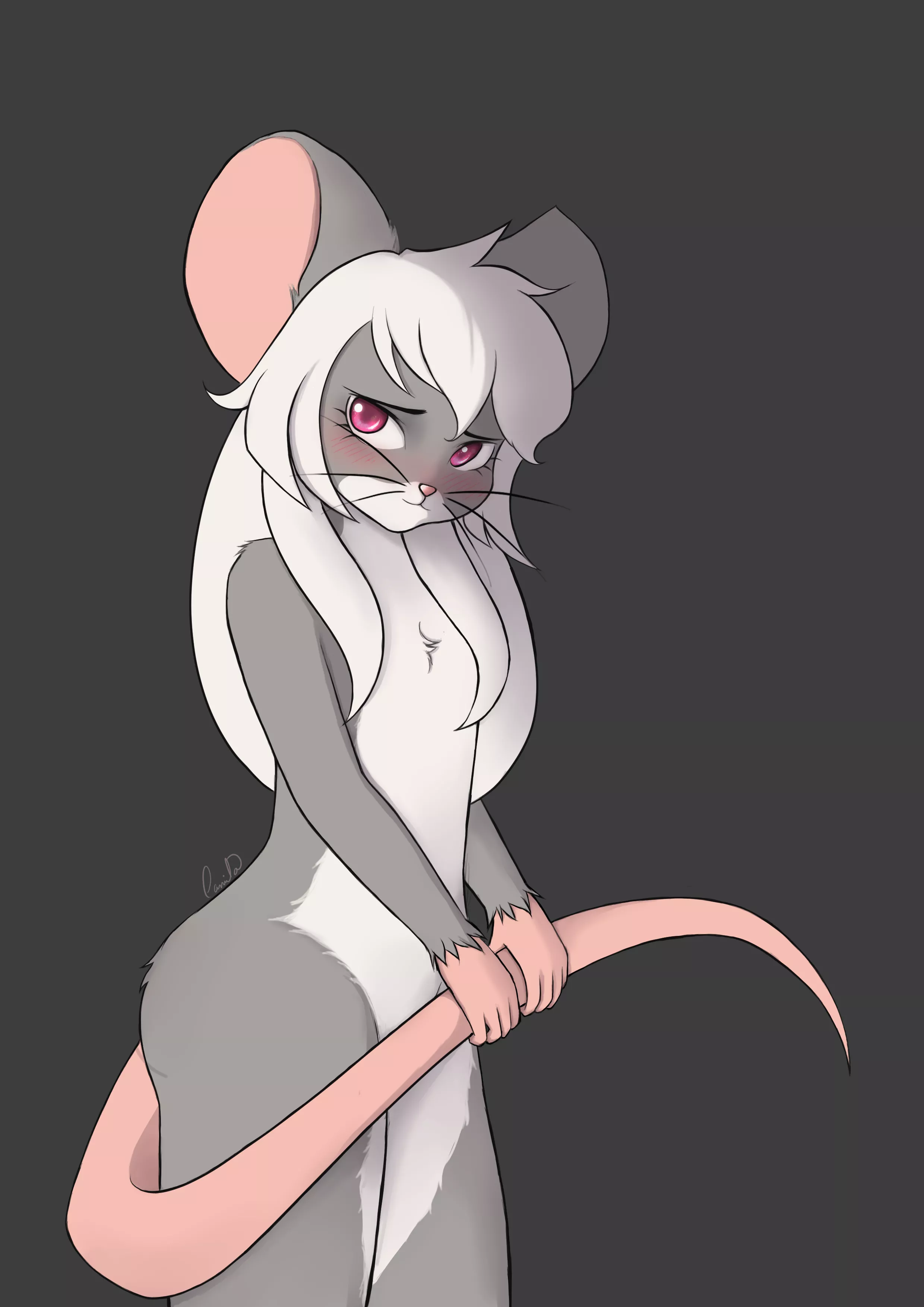 [Q] Shy girl - Art of my sona by u/coloriarty