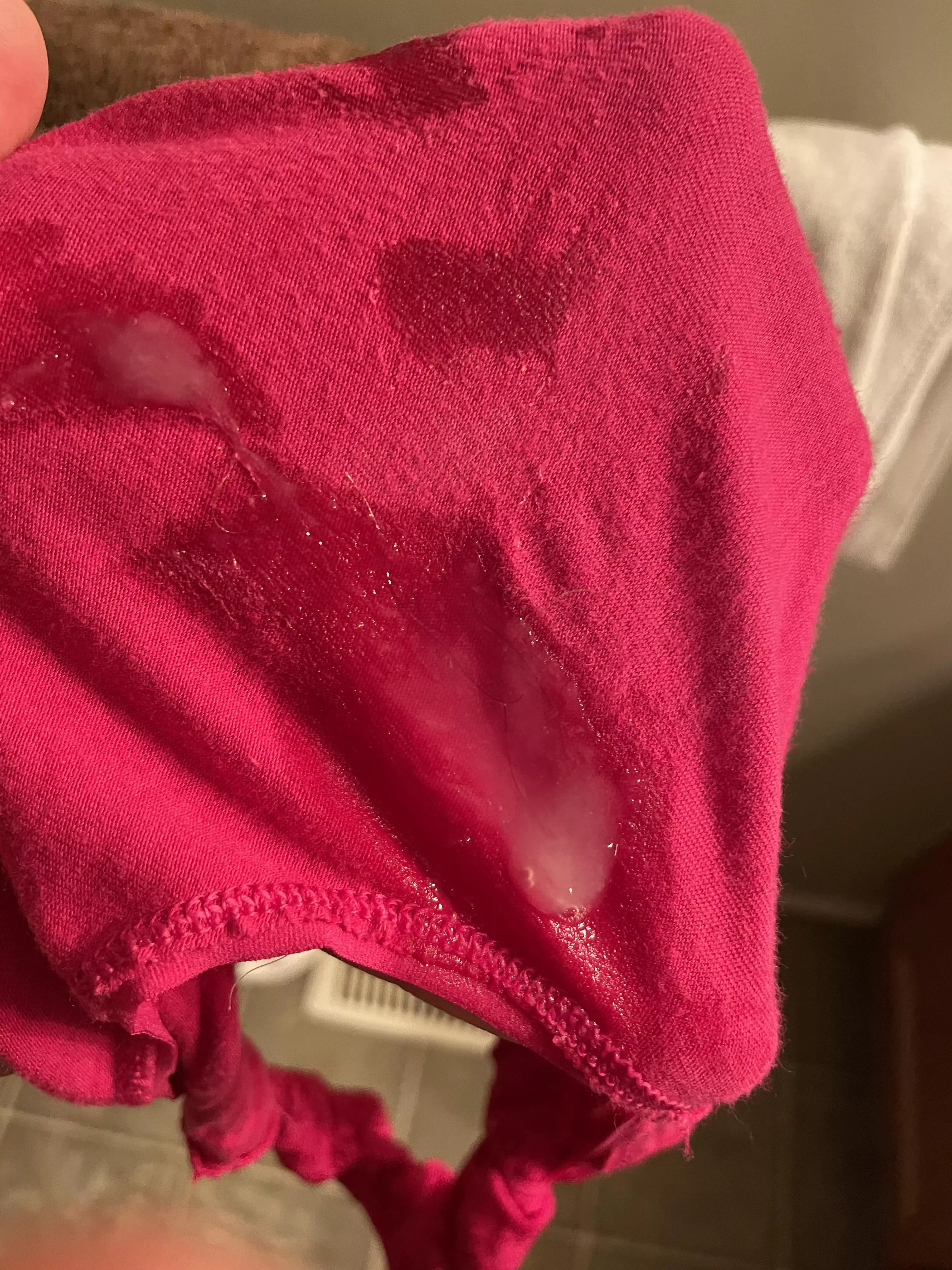 This is the only reason I ever wear panties under a skirt or dress. I’m a leaky girl. 😉