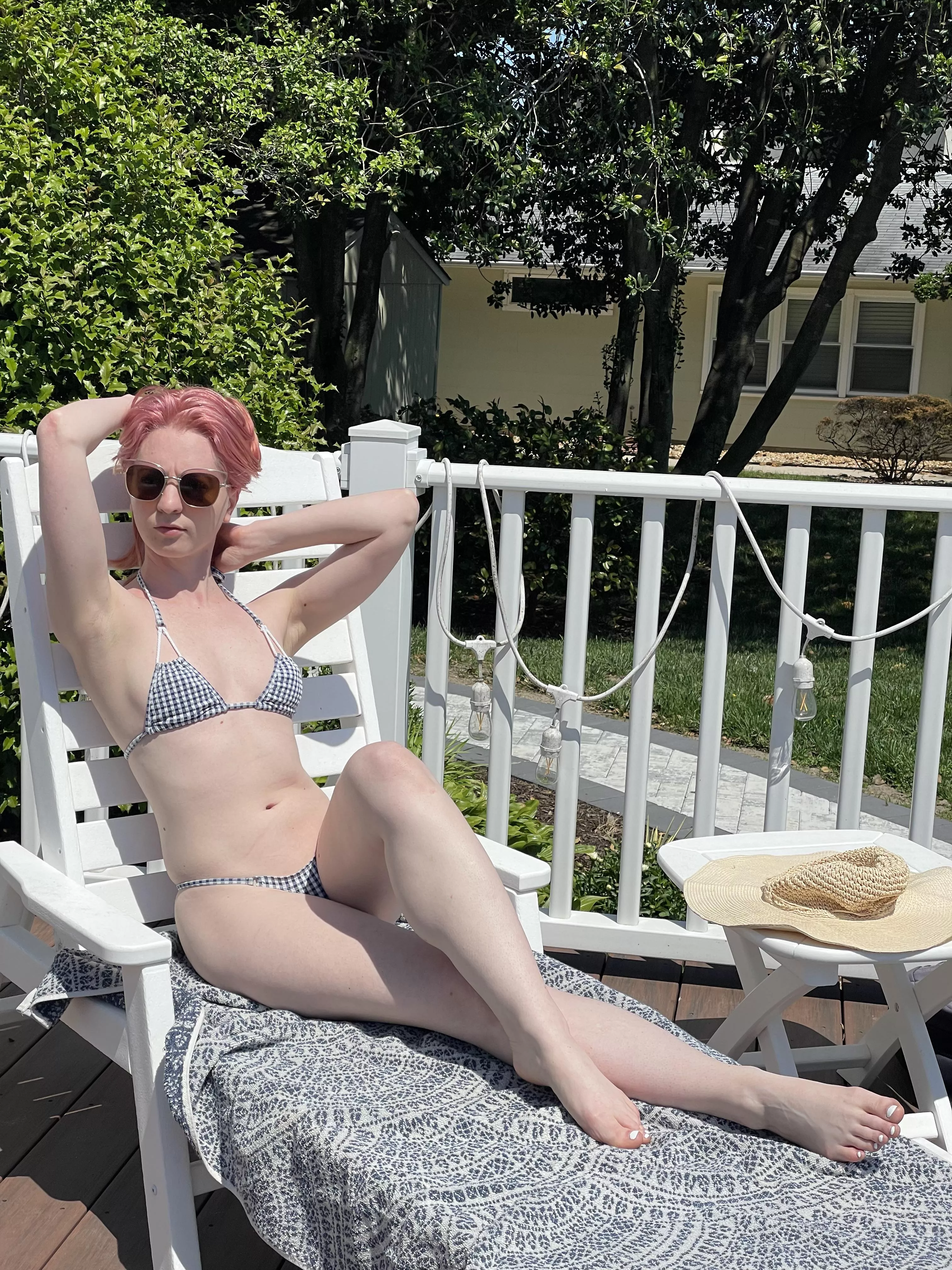 Trying to have some fun in the sun before I burn