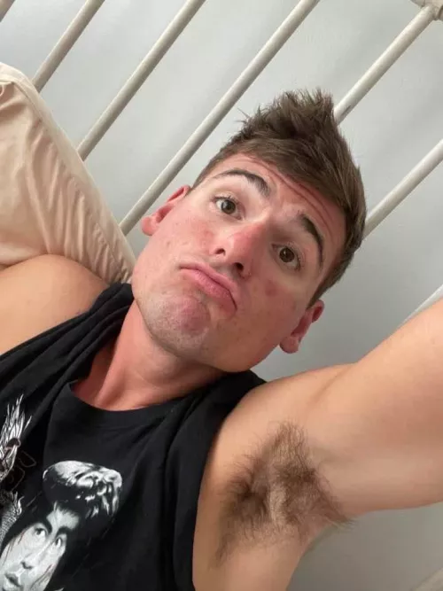 Cute guy with hot armpit