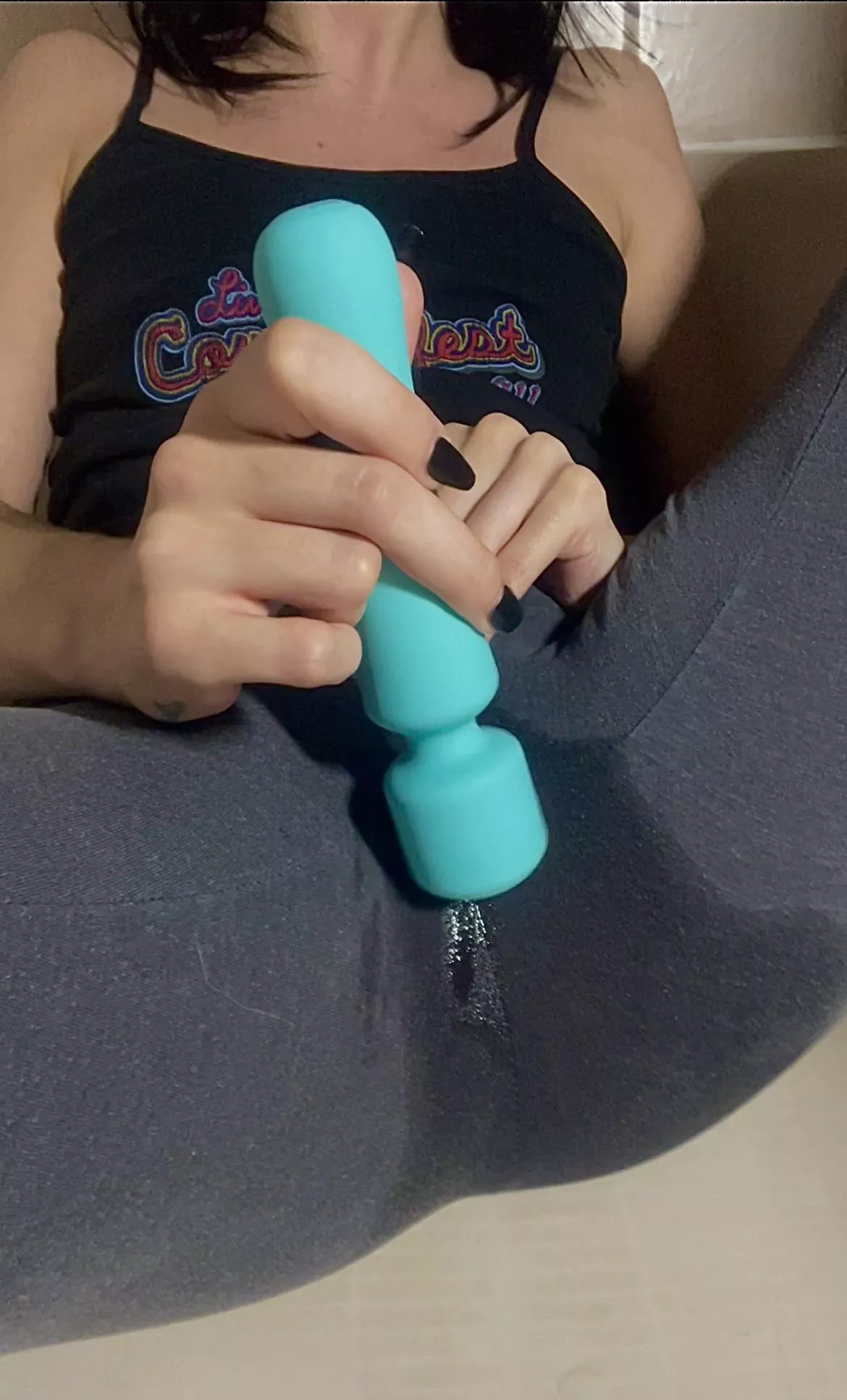 I just wanted to make a cute little wet spot.. I didn’t think I’d squirt 🤭💦