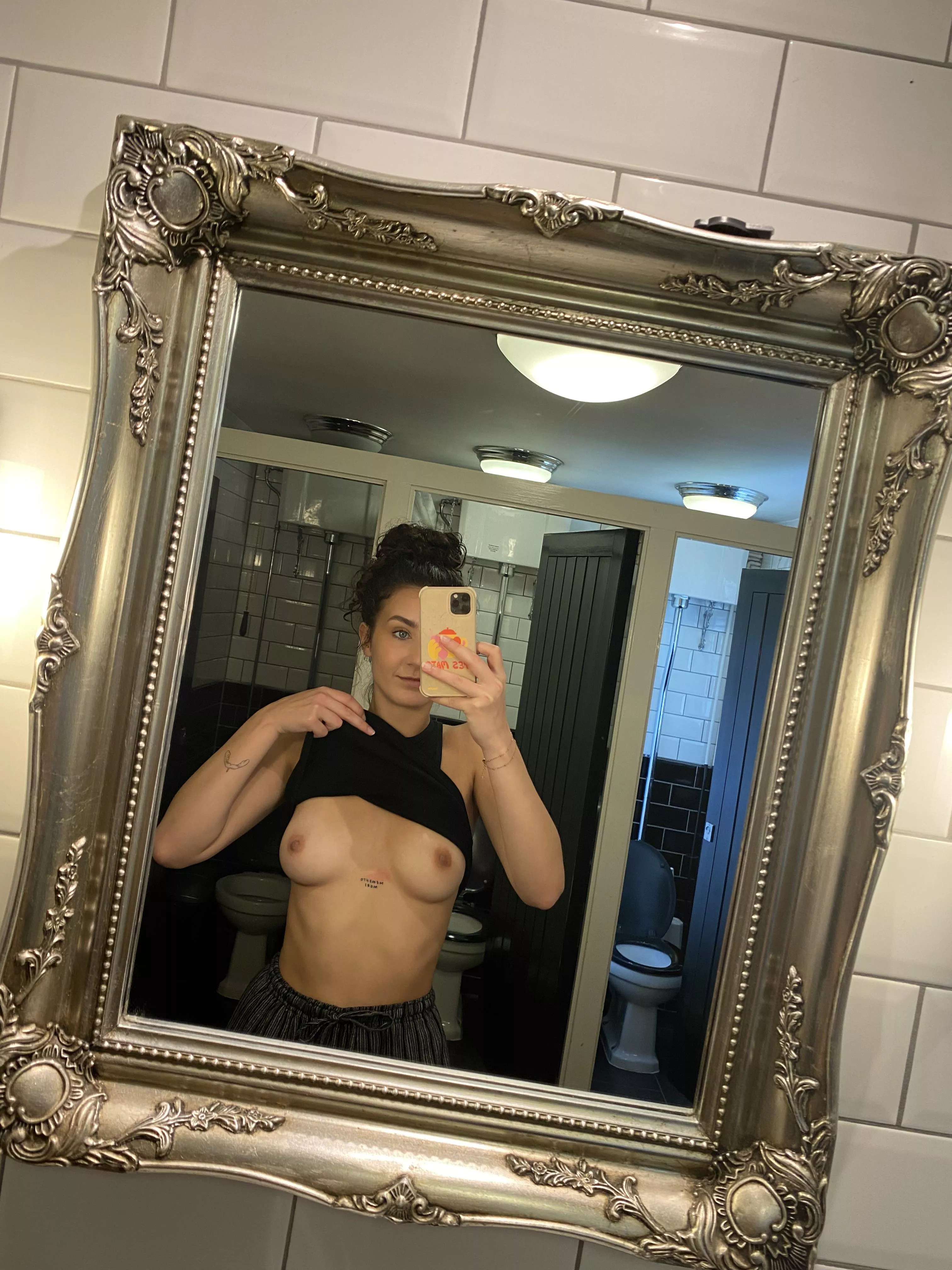 I never wear a bra so I can whip my tiny tits out at a moments notice