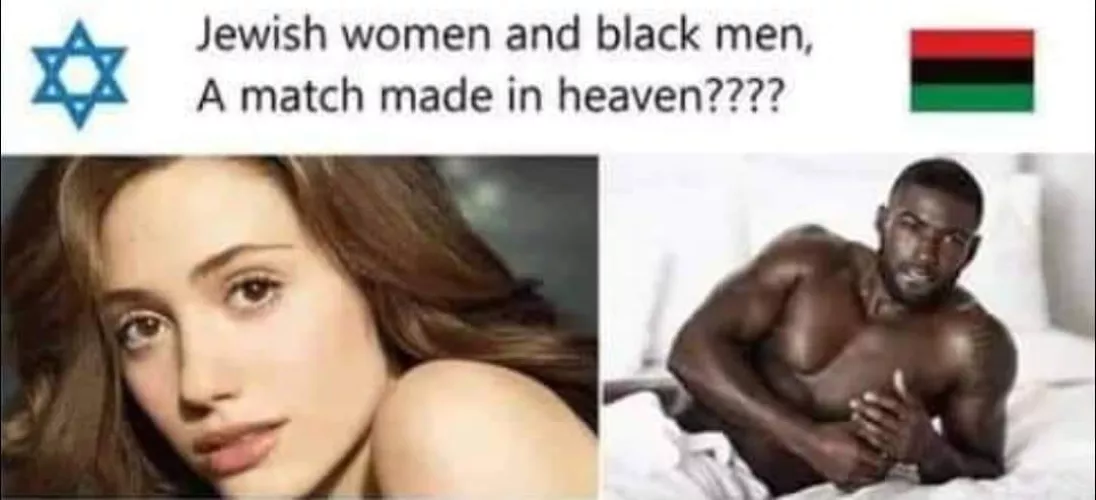 jewish women and black men are so attractive together