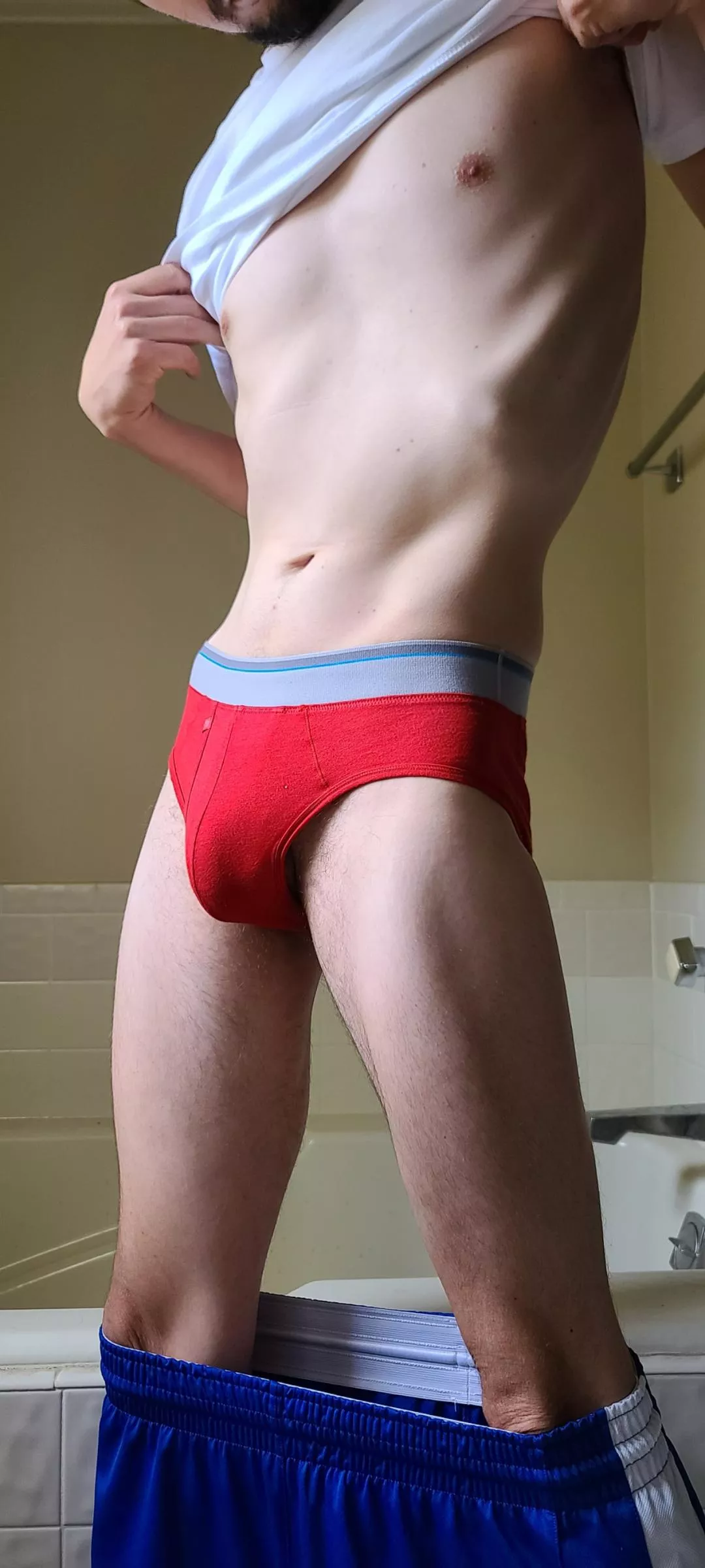 Long legs in briefs