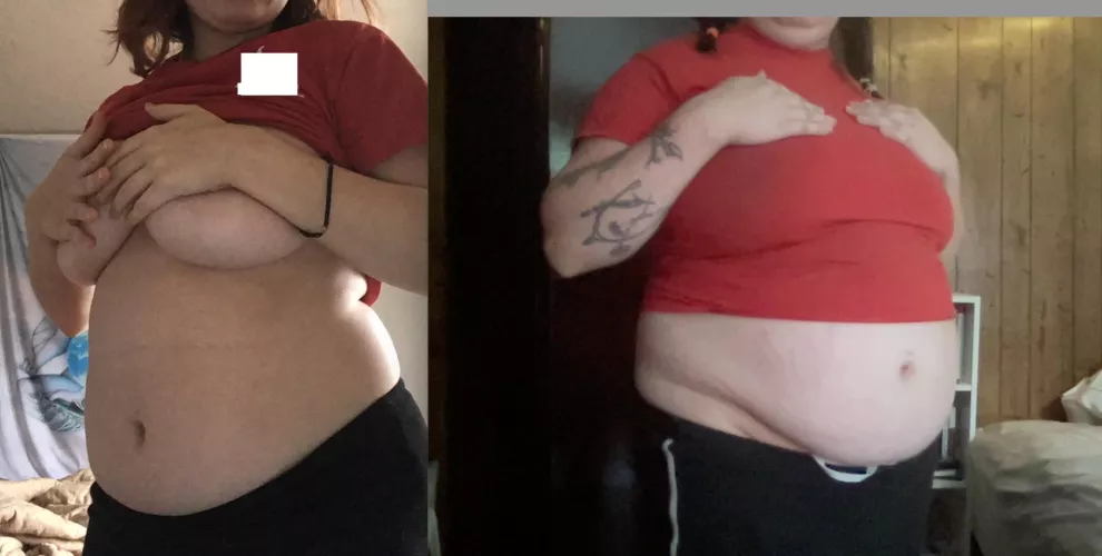 This shirt was baggy and big on me before and now it’s a crop top