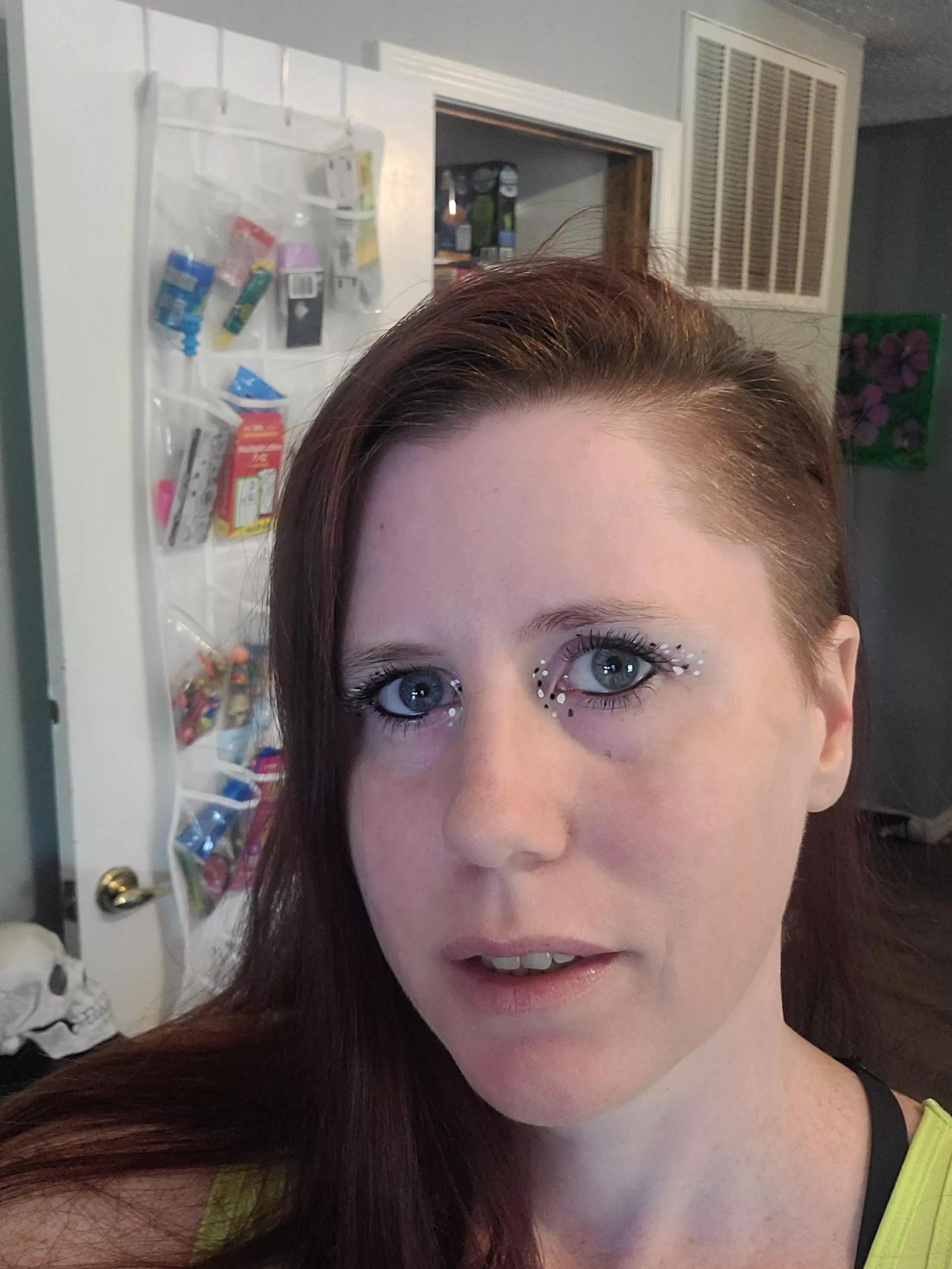 trying a new style for me with my black and white eyeliner[oc 35]