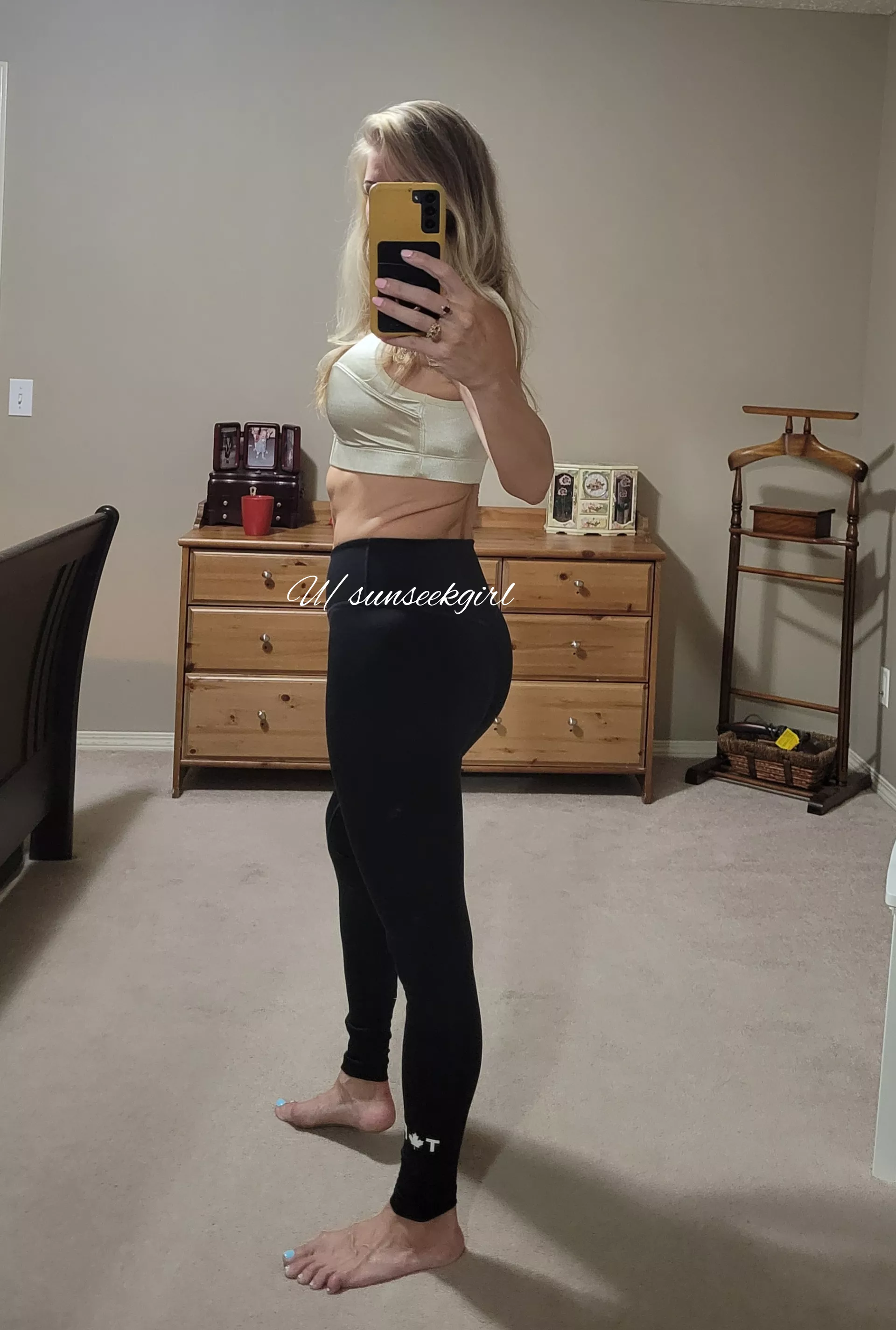 I wonder if you could keep up. Classy, sporty girl.