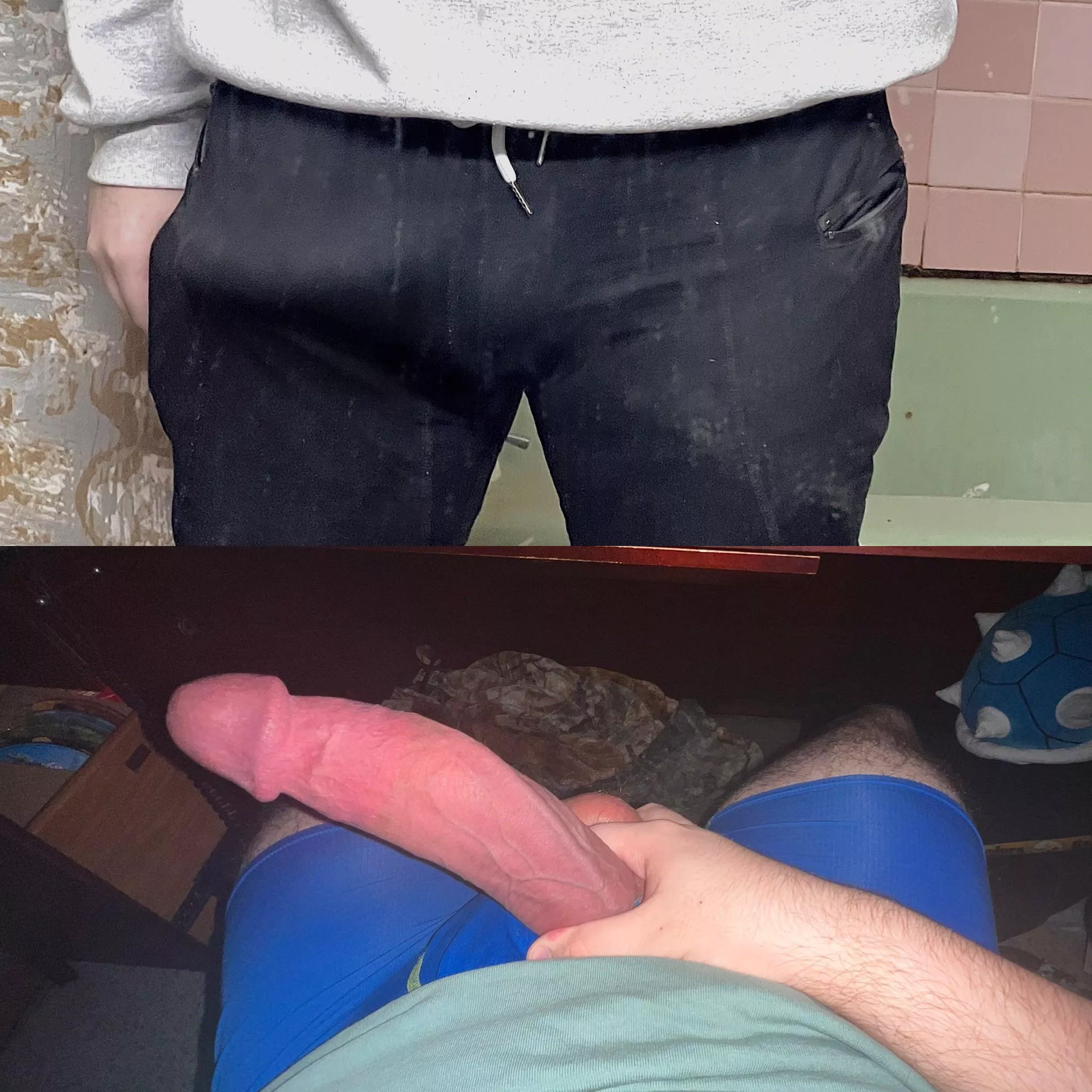 my cock looks so good with or without pants.. 💕