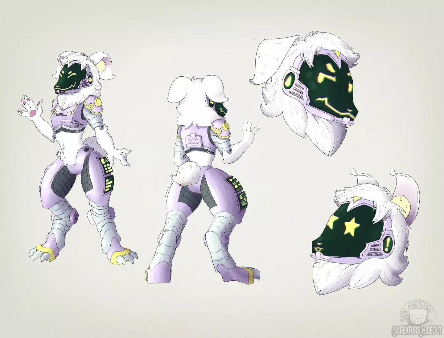 (OC) I designed a protogen, are they welcomed here?