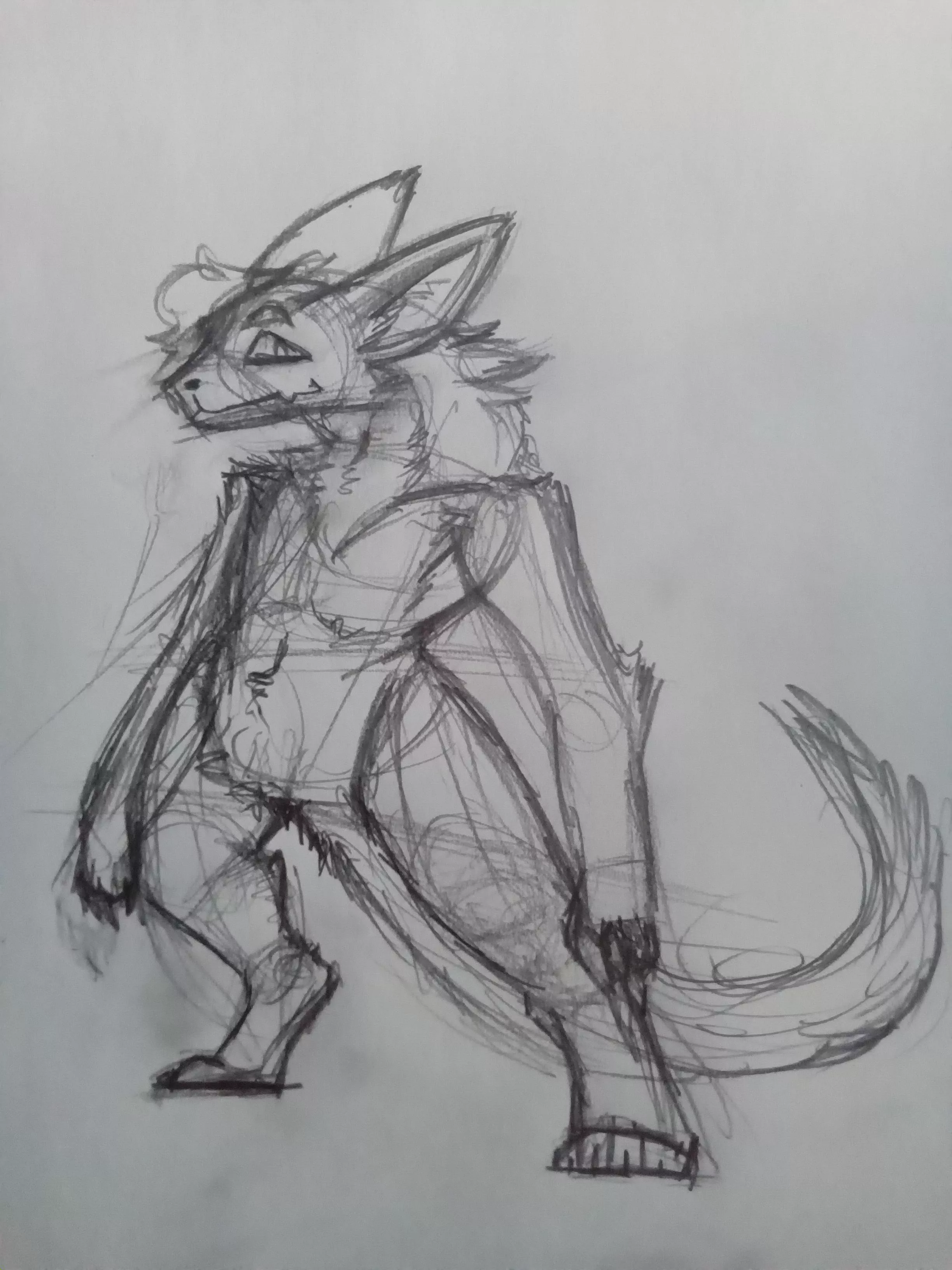 Sketch of a protogen, minus the protogen