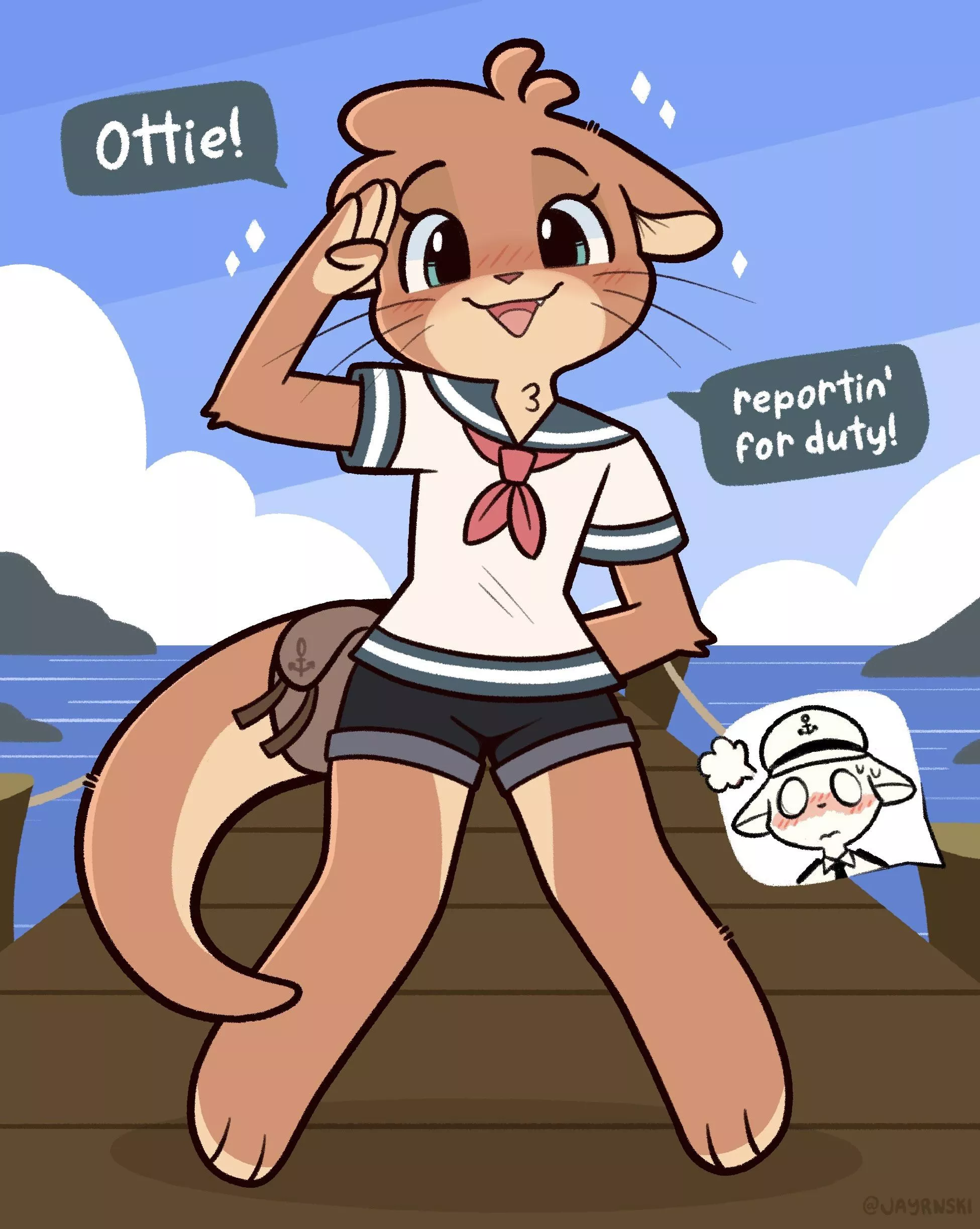 they’re just a bit excited 🦦 (@jayrnski)