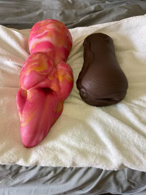 Two new toys to add to the collection! Any tips on sanitizing them?