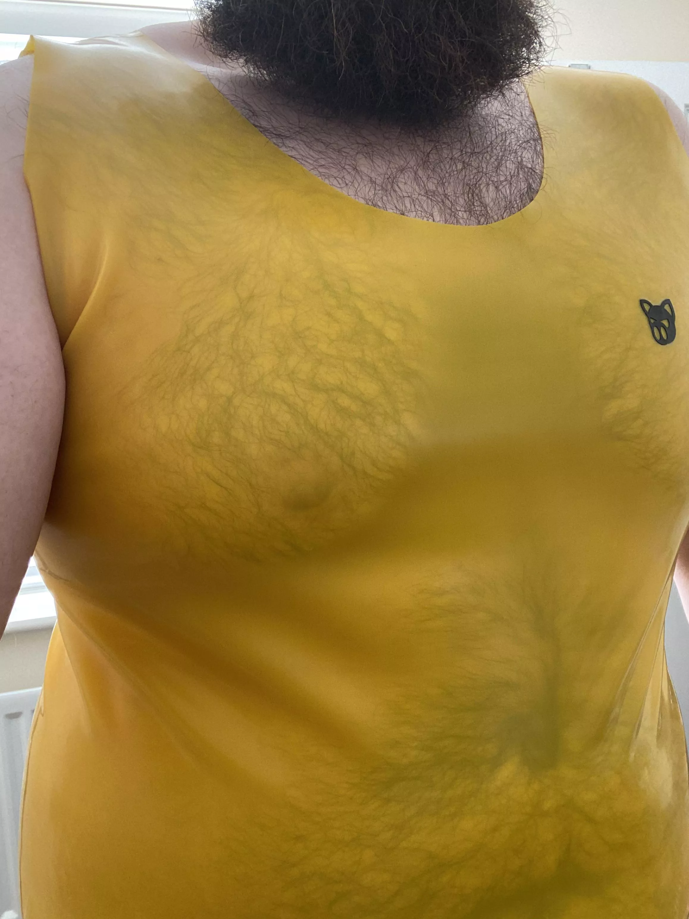 (27) how do you like me getting sweaty in my rubber vest?
