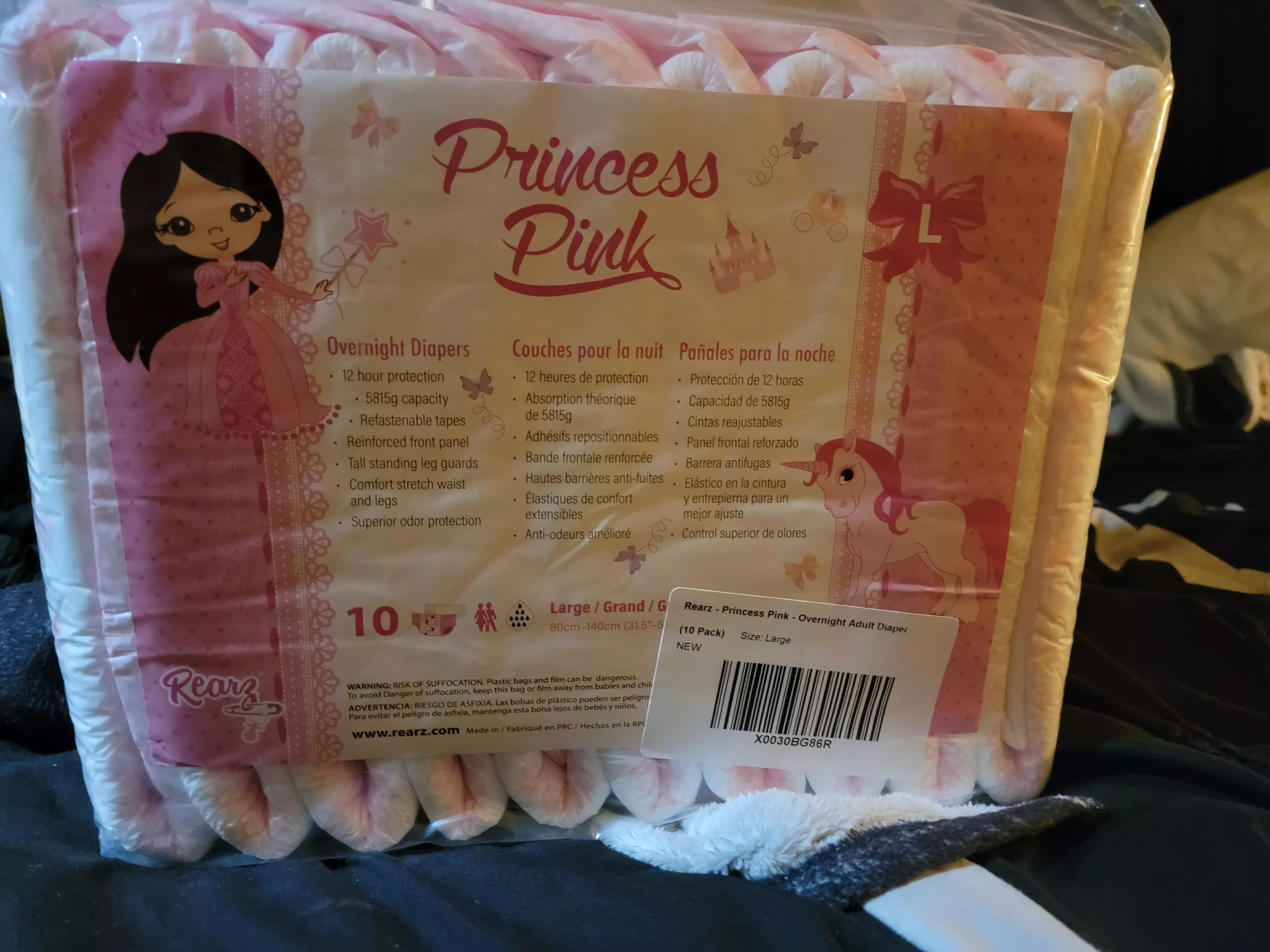 I'm so happy I got more diapers from Amazon today 😊