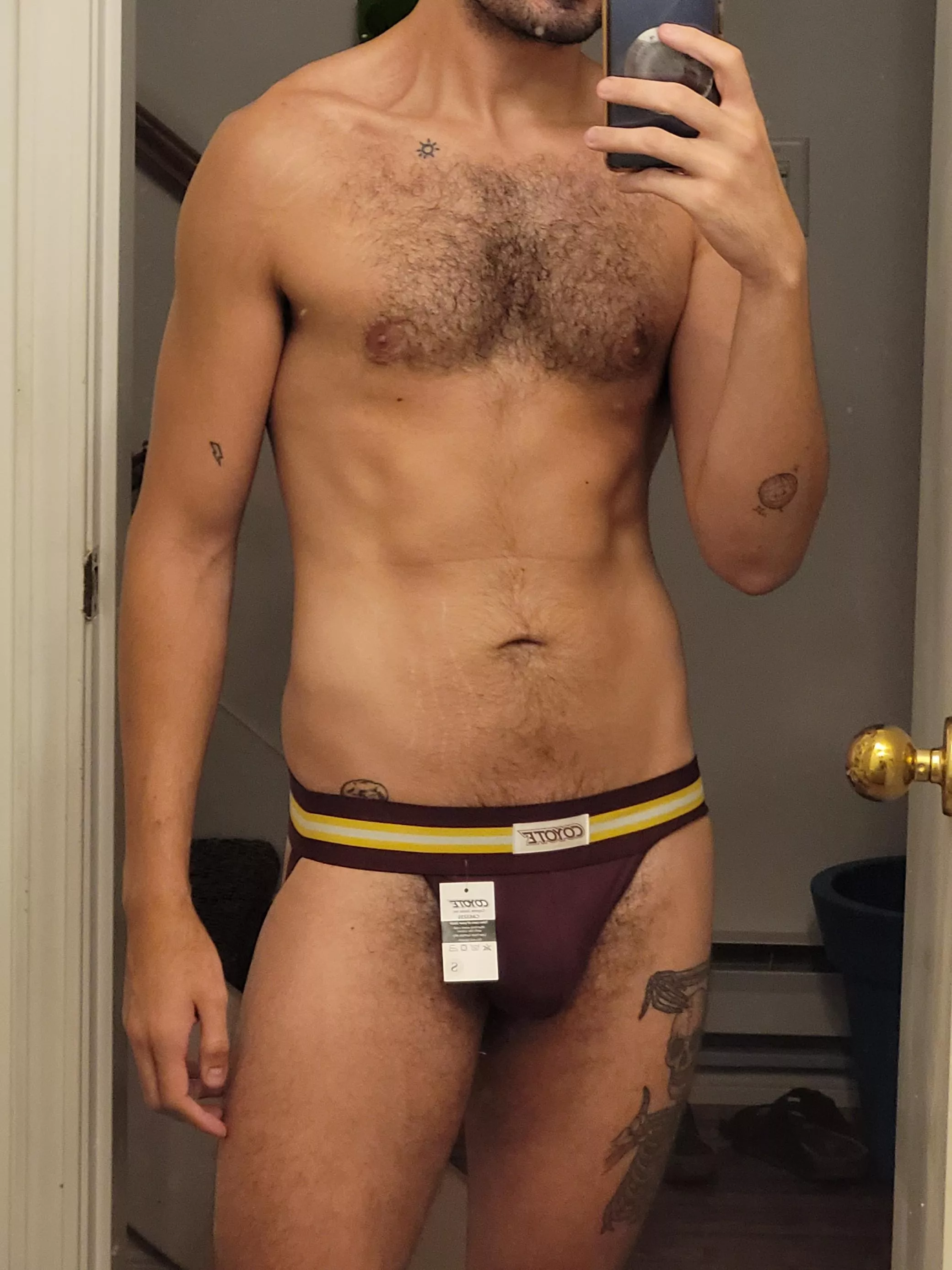 new jocks just arrived and i just had to try them on asap