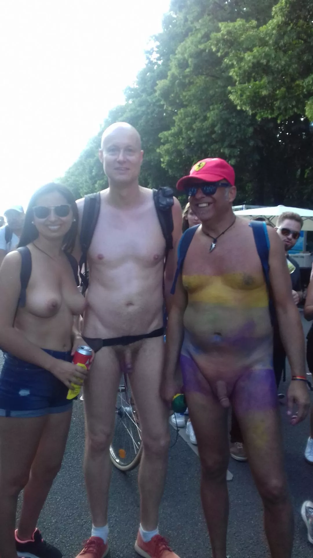Nude in public at Pride Berlin, picture taken by her boyfriend 😎