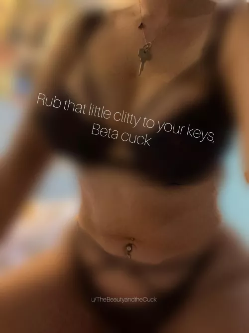Rub that clitty to your keys, Beta cuck 🔐