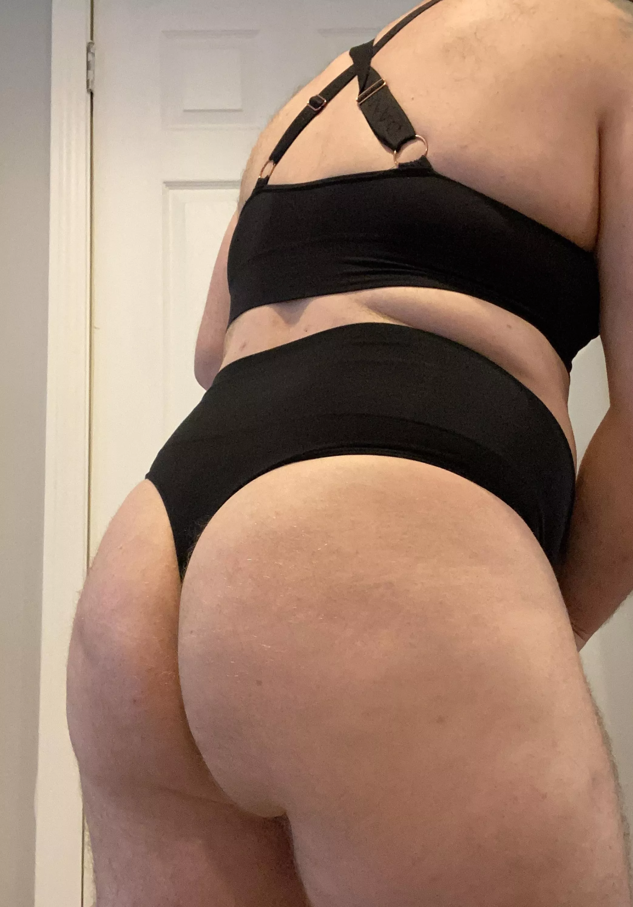 Tiny panties are sexy, but I love the way a high waisted thong hugs my curves