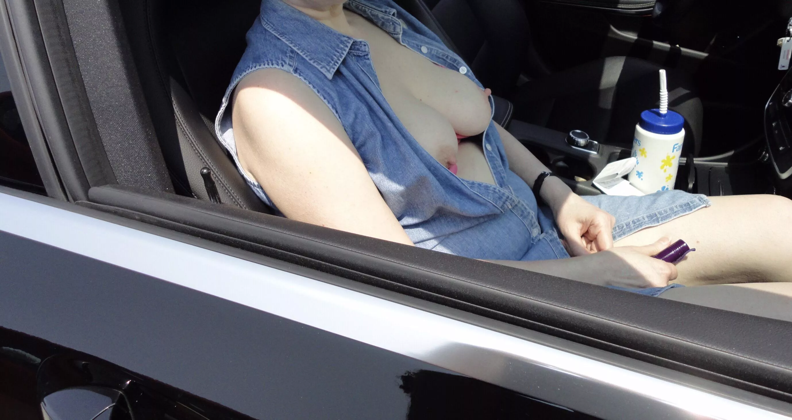 When you get back to the car from shopping and find this!