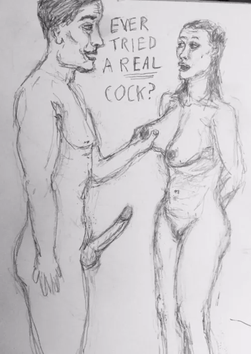 A bit of rough late-night sketching 😏