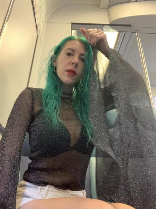 Busty selfies omw out