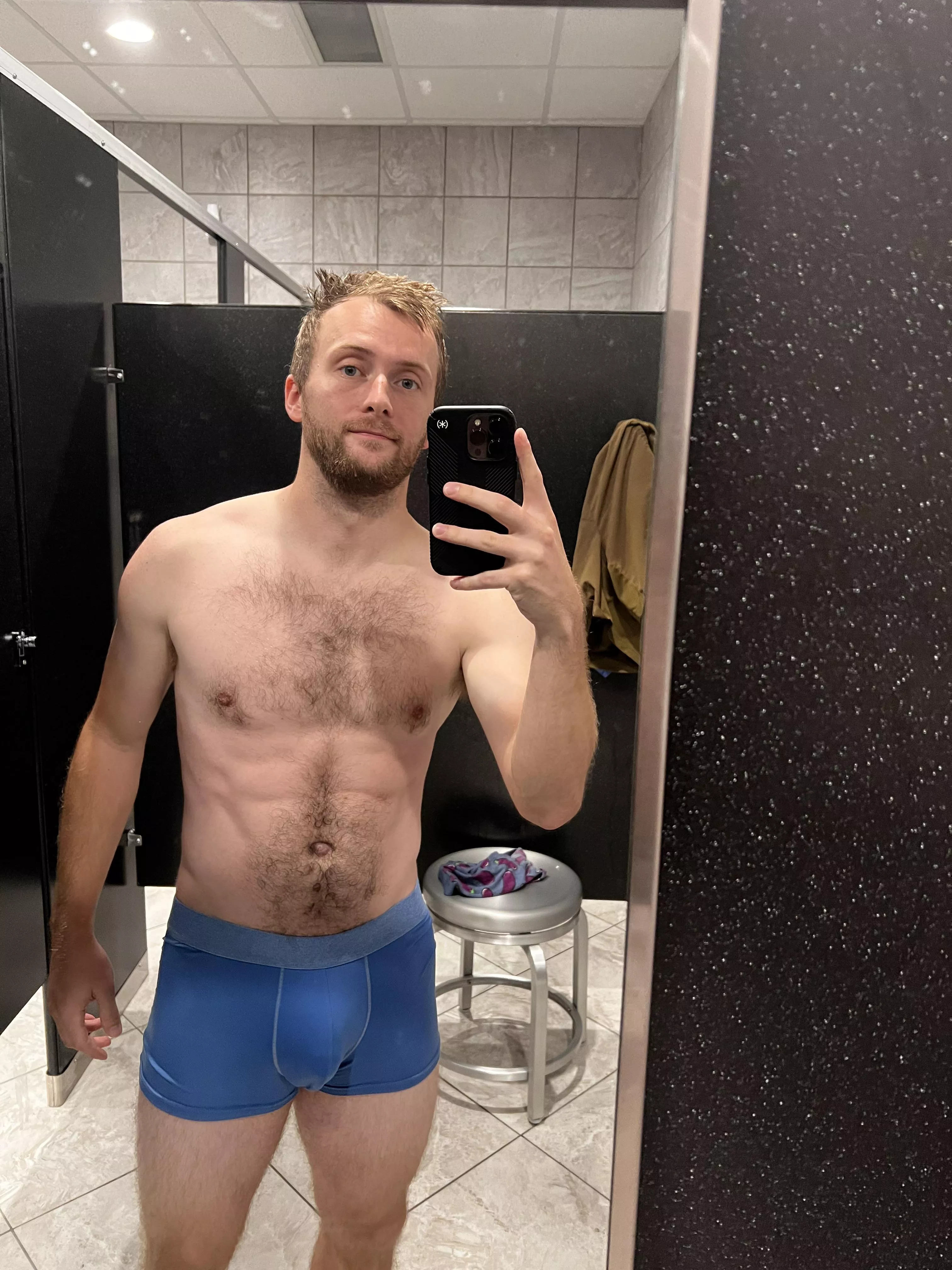 Covered in sweat means it was a good workout 😌