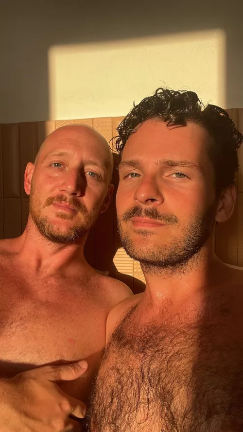 Me (right) and my bf missing summer so bad