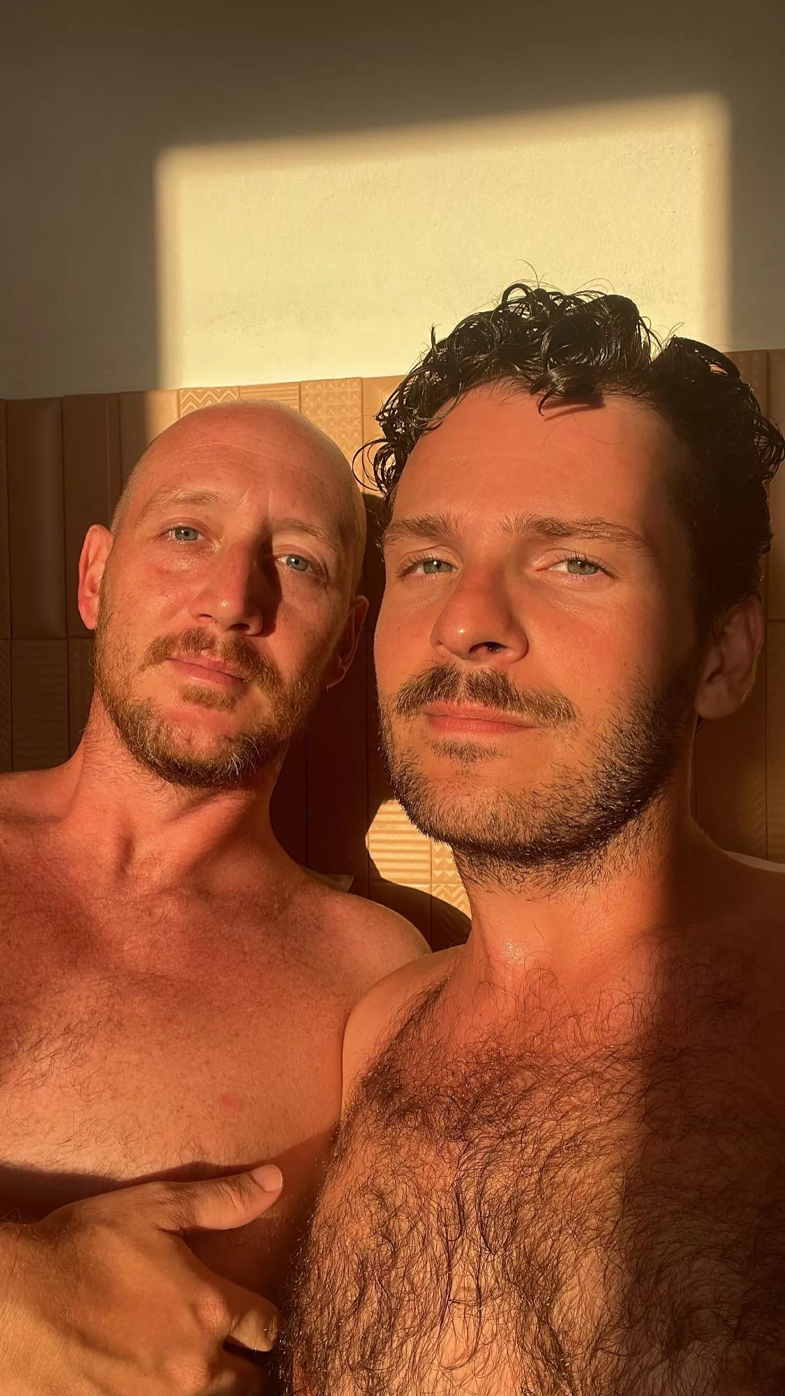 Me (right) and my bf missing summer so bad