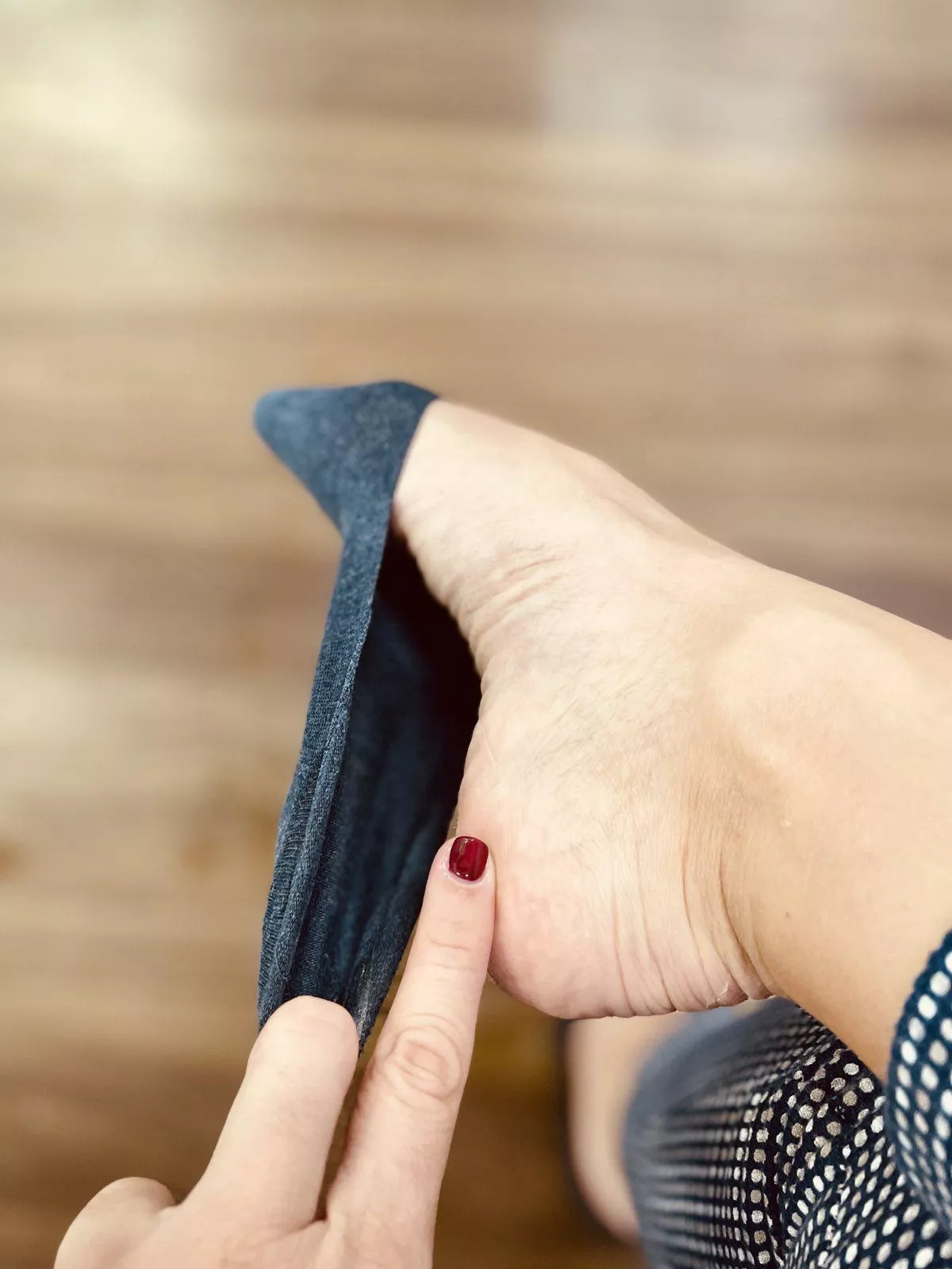 Playing with my invisible sock 🥰 wanna join?