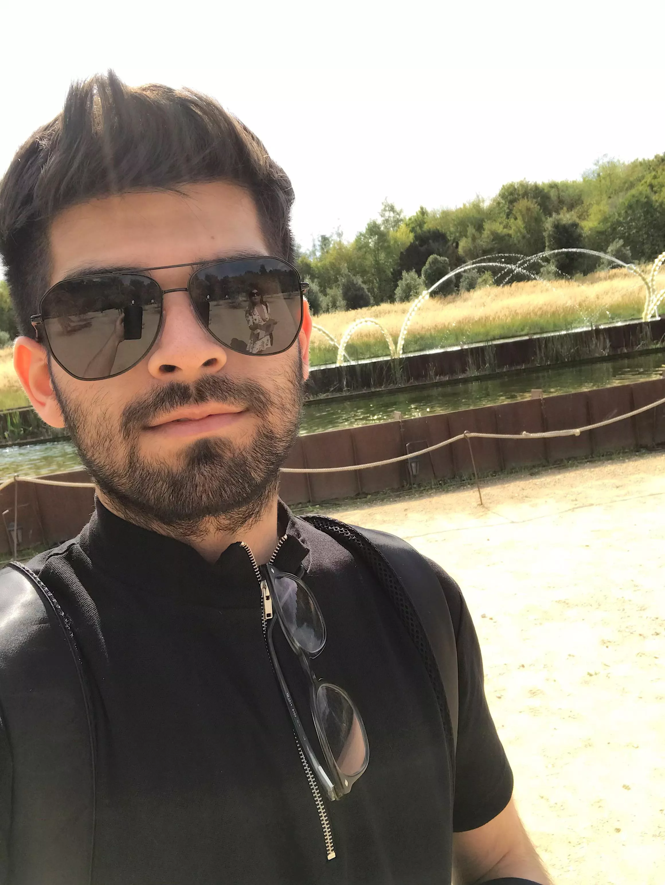 Soaking up the sun at Versailles