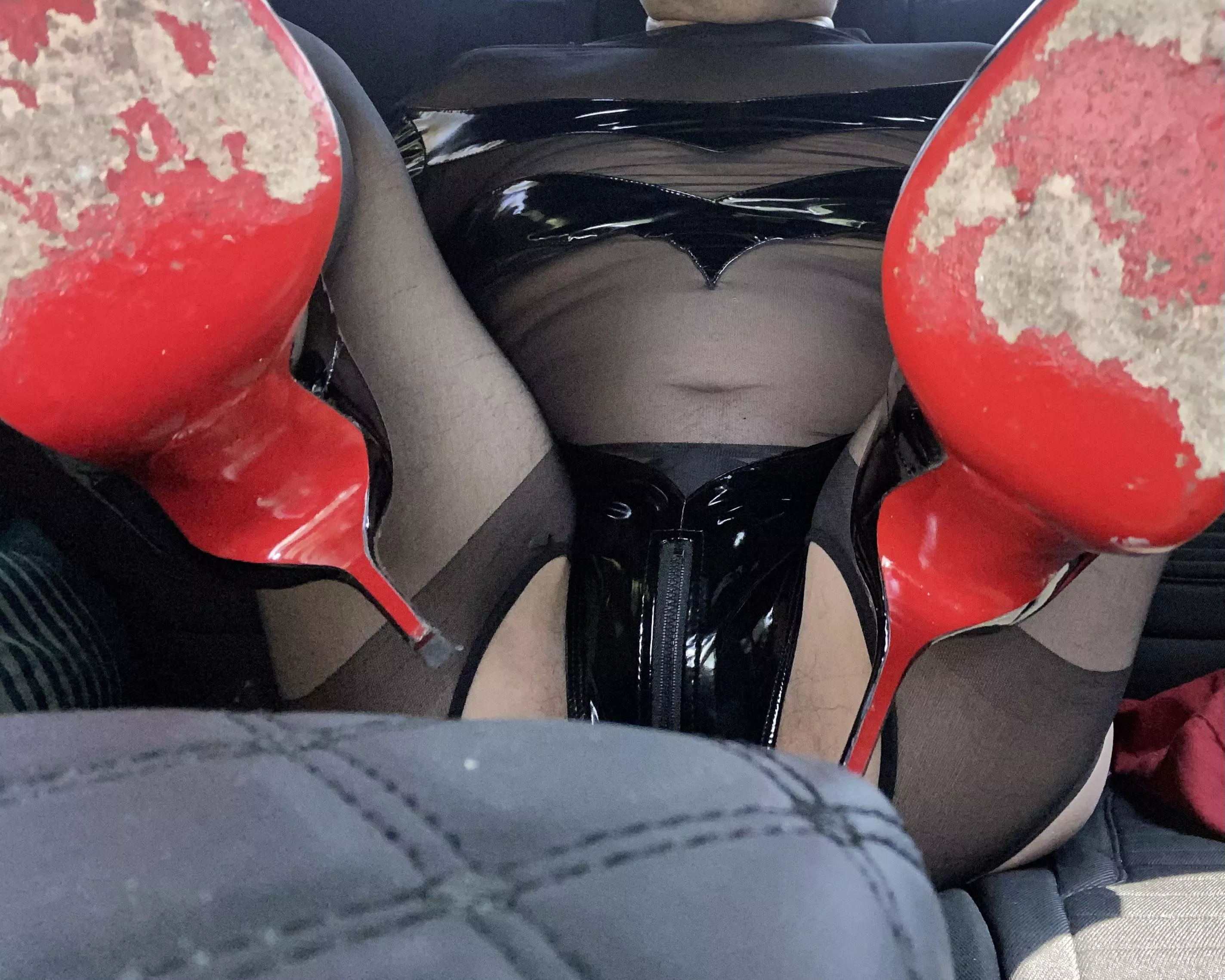 Told to be a sissy whore in the back of my truck….