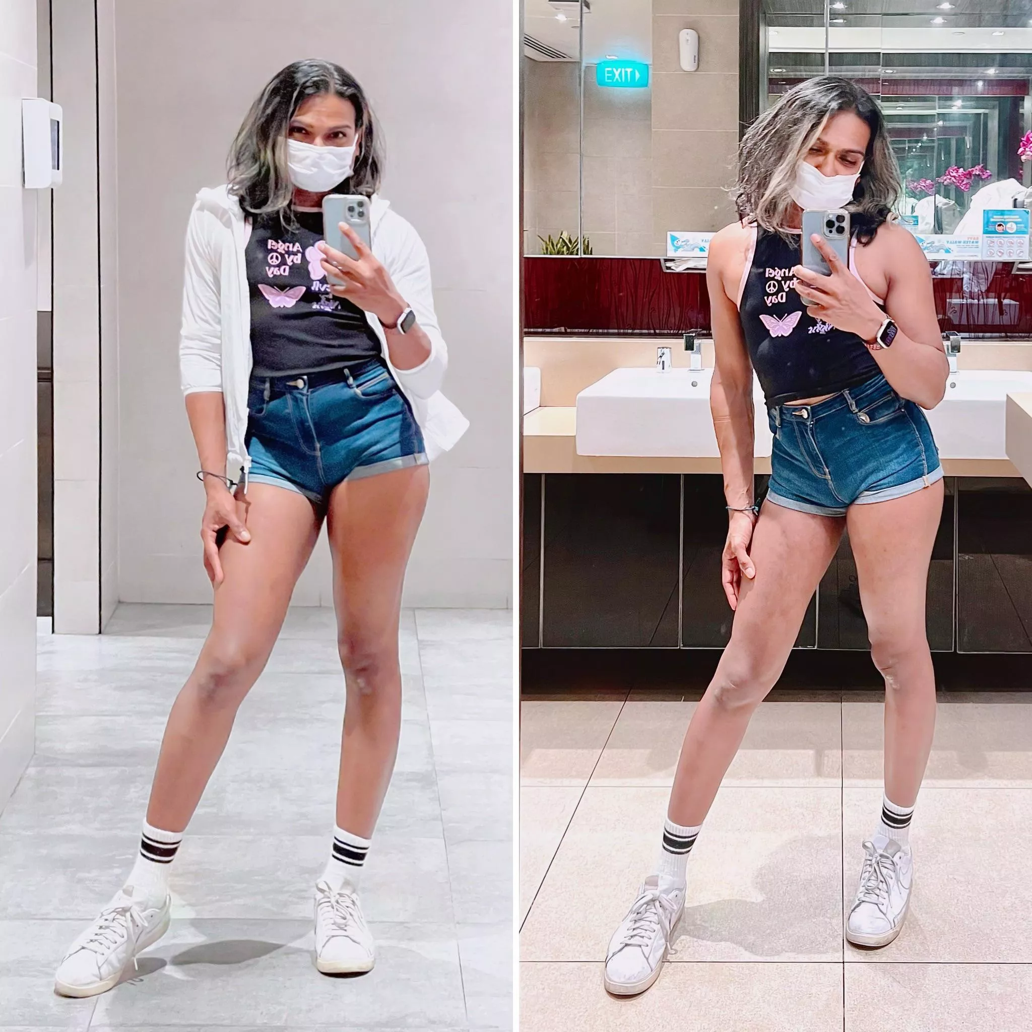 Wearing short shorts and crop tops makes me so happy and proud to be a femboy!