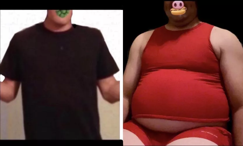 60 lb difference. Would I be considered a chubby dude at this point?