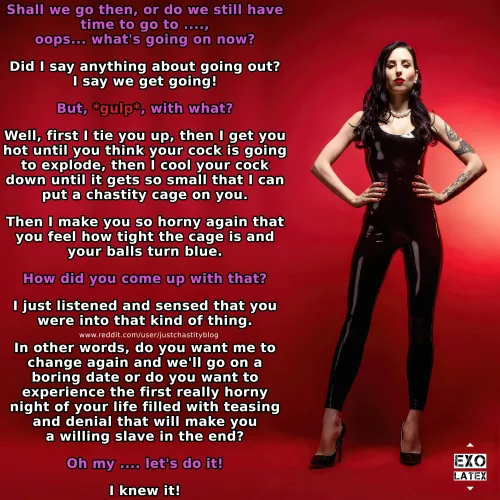 Has she always had the dominant streak or did you just tease it out? Maybe you will never know!