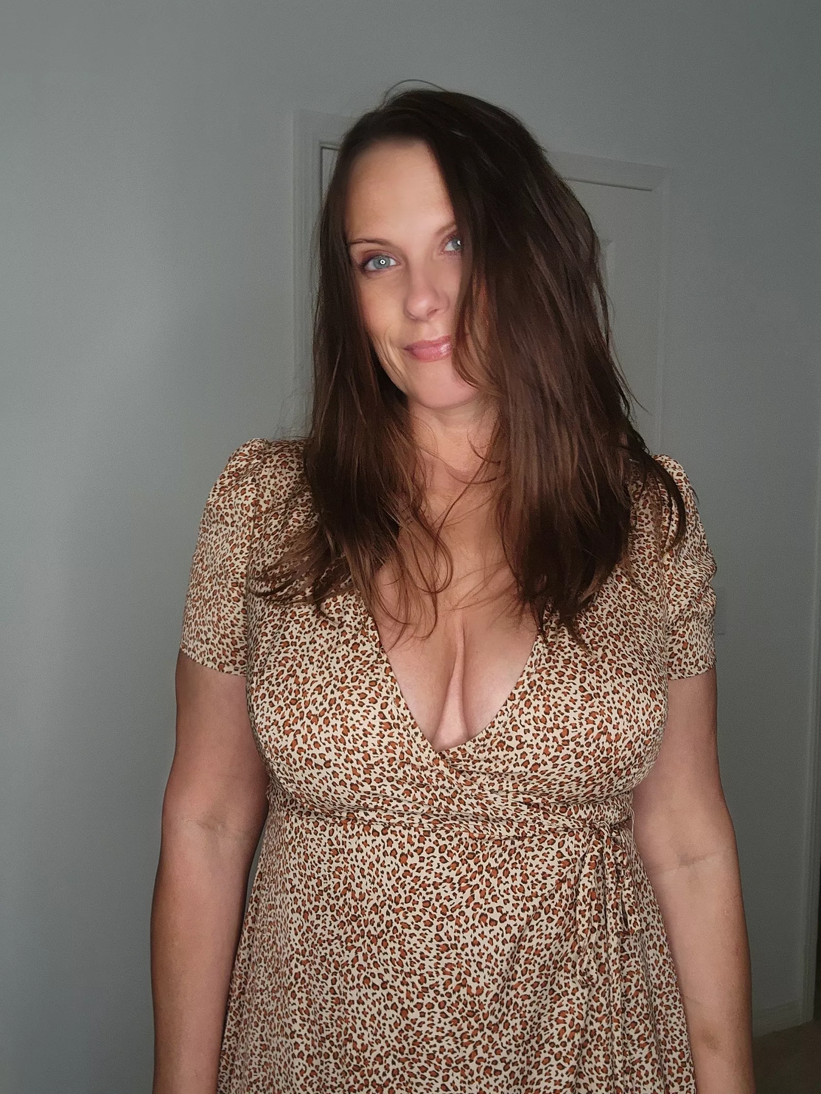 If I stand really still, they won't notice I'm not wearing a bra