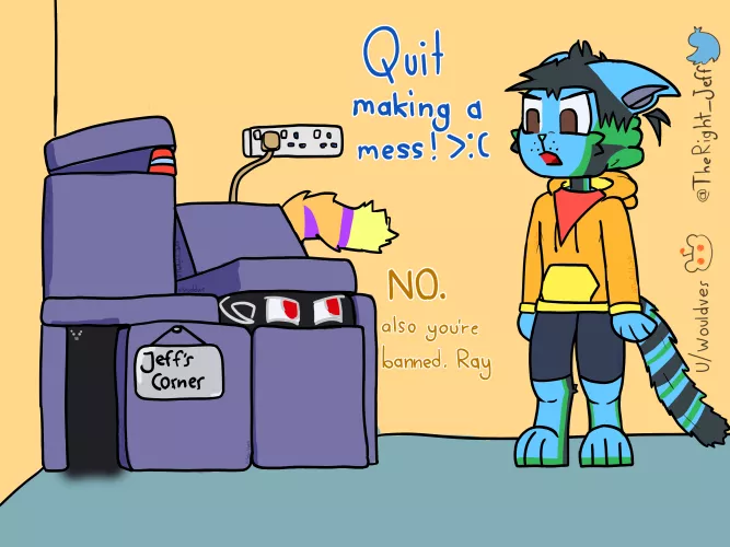 Nice pillow fort ( art by me @TheRight_Jeff on twitter )