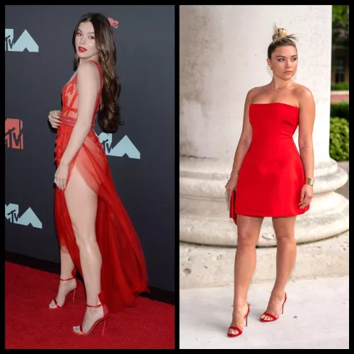 Please be Hailee Steinfeld or Florence Pugh and milk me as one of those leggy goddesses.