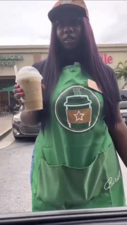 Sauce Please…chick delivers Starbucks to the car and gets dick delivered to her in the car