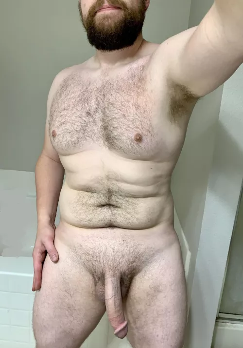 Still a little sweaty from mowing, hope you don’t mind.