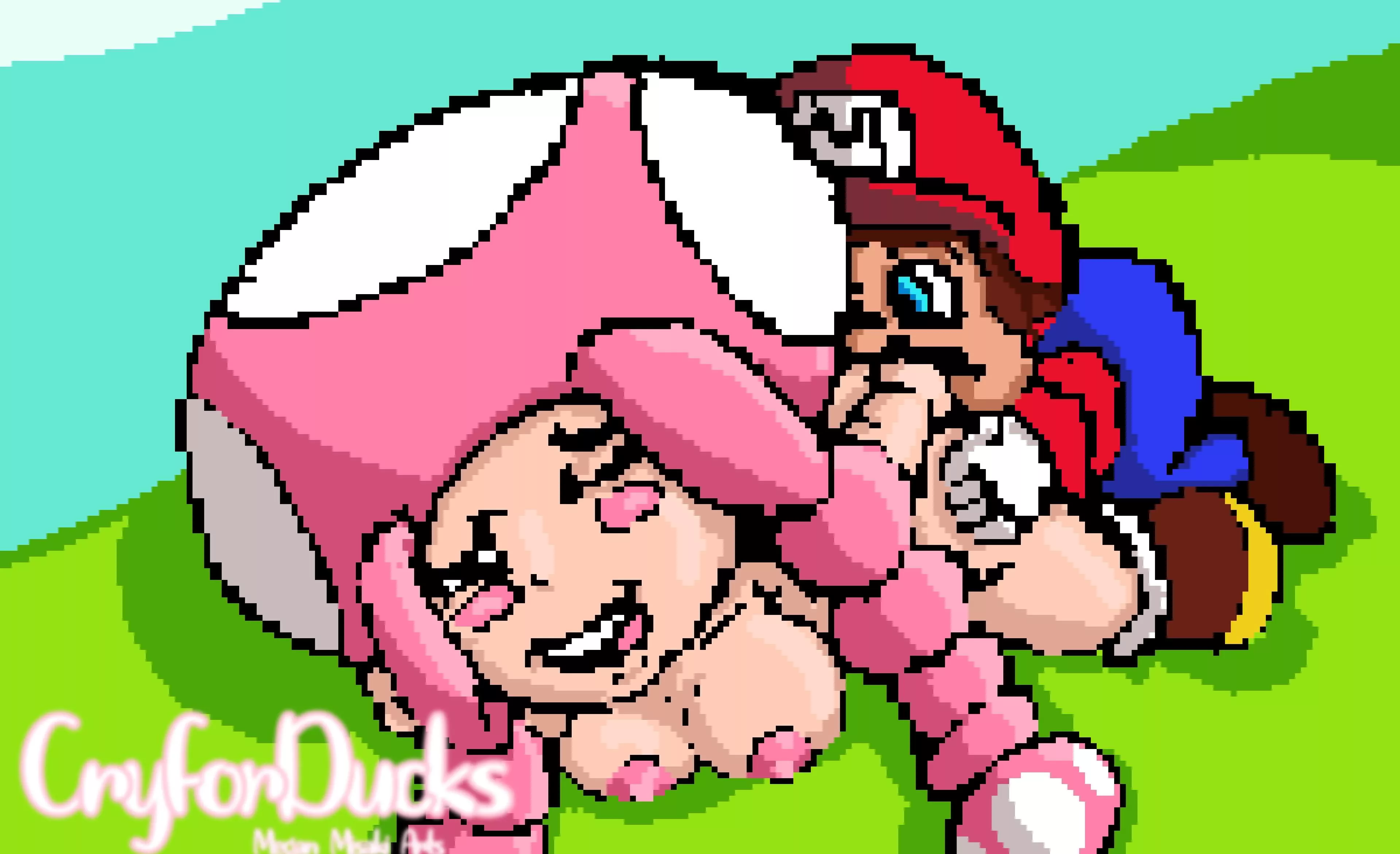 Toadette x Mario ass eating piece I did this morning!